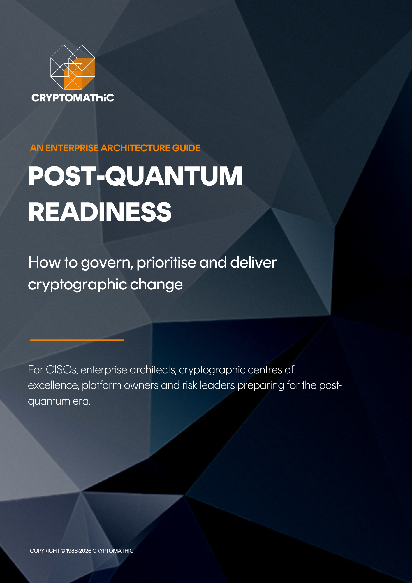 Front page - Post-Quantum Readiness An Enterprise Architecture Guide