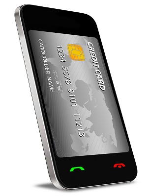 Smart phone credit card